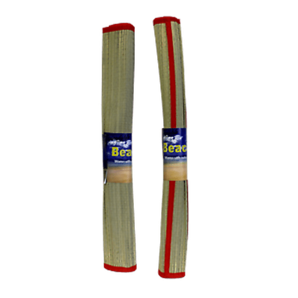 2 Pack Straw Beach Mat Large 70.5'' x 23.5'' Yoga Pool Sand Outdoor