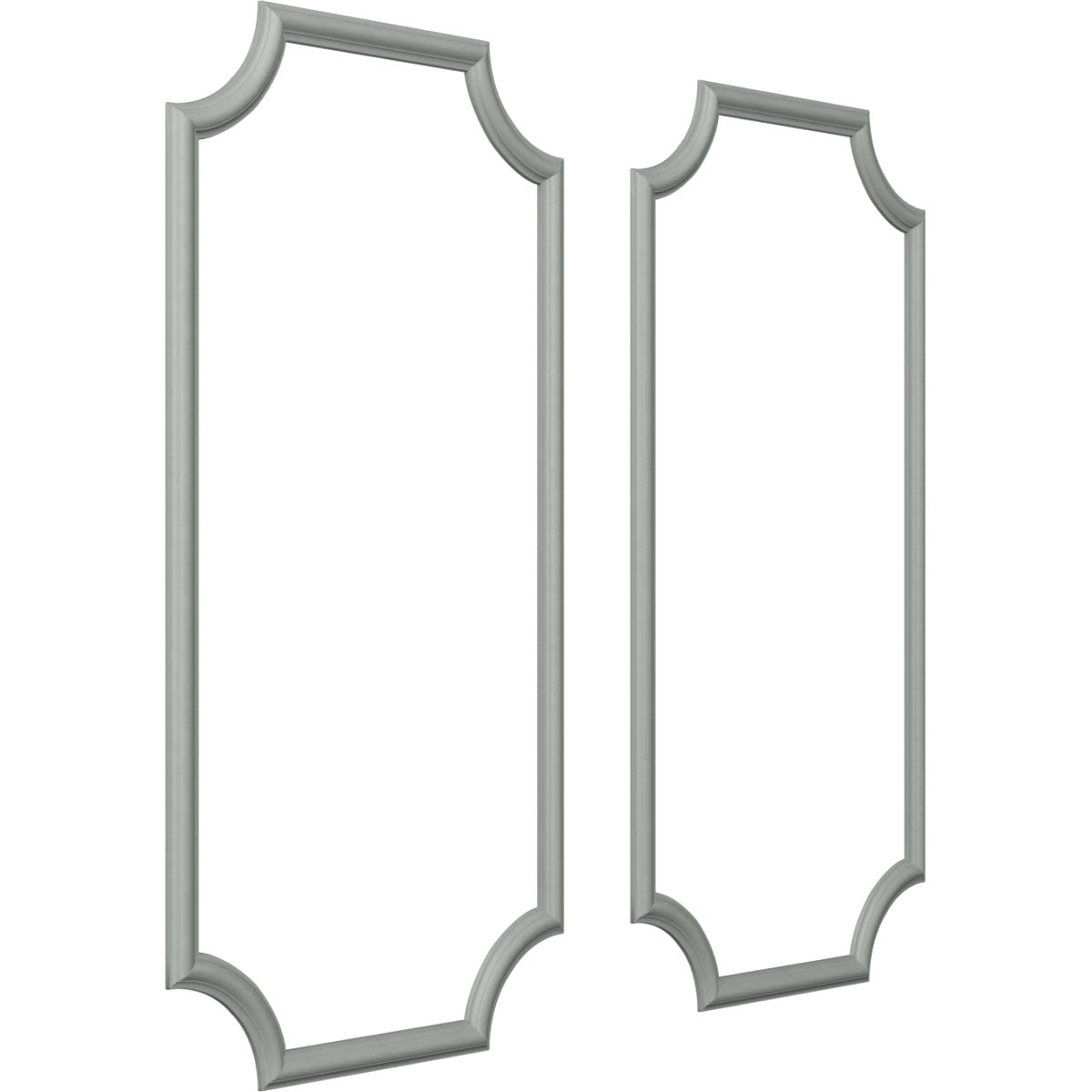 Ekena Millwork 24"W x 48"H Ashford Smooth Panel Moulding Kit (Double Panel)