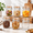32oz-6 pack, variant on Vintmason Jars With Airtight Lid 16oz Canister Quart For Kitchen Stor- Coffee Sugar Beans 6 Pack