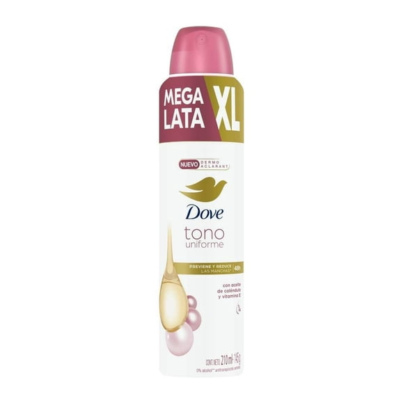 Dove Uniform Tone Vitamin E Antiperspirant Deodorant Spray, 210 ml