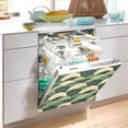 thumbnail image 2 of Yayeee Magnetic Dishwasher Cover for The Front Decoration Home Kitchen Machine Sticker Protector, Green Abstract Shapes, 2 of 6