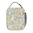 Bunny Rabbit Lunch Bag Reusable Thermal Lunch Tote with Handle for ...