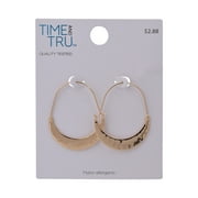 Gold Half Moon Earing