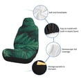 thumbnail image 6 of Yiaed Green Leave Fern Print Car Seat Covers,Universal Auto Seats Protector Fits for Car,SUV Sedan,Truck,Automotive Seat Covers & Accessories-1, 6 of 9