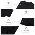 thumbnail image 7 of FINALGANG Mens Solid Color Short Sleeve Cable Knit Polo TShirt For Business Casual Office Wear Daily Summer Outdoor Activities Black XXXL, 7 of 7