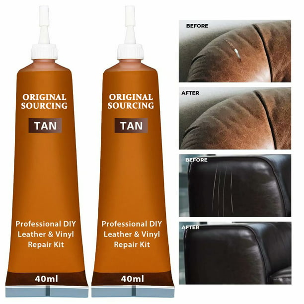 Leather Repair Kits For Couches Tan, Repair Leather Rips Furniture