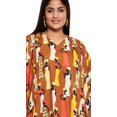 thumbnail image 2 of Gypsie Blu Brown Tribal Plus Size Polyester Long Kaftan Dresses for Women, 2 of 7
