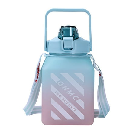 

Water Bottle Square Water Bottle 1.5L Sports Cup Candy Jar Dispenser Portable Office Gym For Travel Storage Kids Children s Gradient