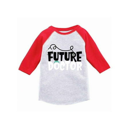 Medical Party Theme Awkward Styles Future Doctor Toddler Raglan Themed Party Doctor Baseball Tshirt for Kids Funny Birthda Gifts Cute Med Jersey Shirts for Boys Cute Med Jersey Shirts for Girls Funny Medical Shirt ()