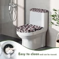 thumbnail image 5 of HELLHERO Toilet Lid Cover Pack of 2 Elastic Fabric Stretchy Fabric for Friends Pink Flower, 5 of 8