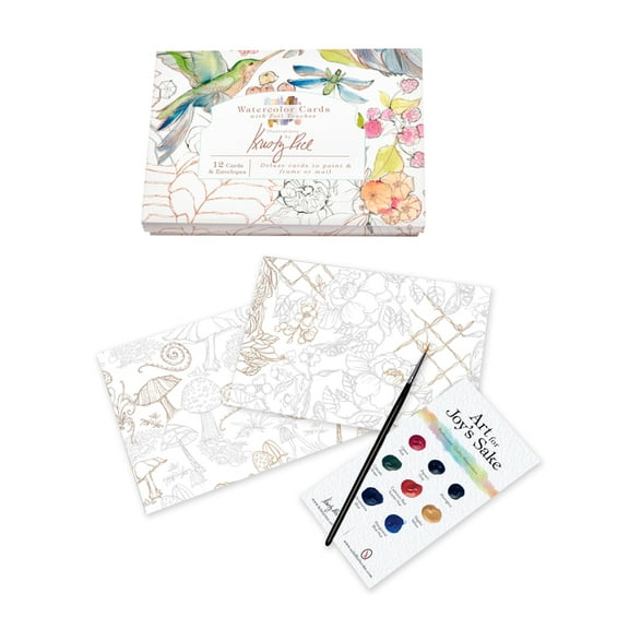 Artisan Watercolor Cards with Foil Touches: Illustrations by Kristy Rice, (Paperback)