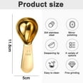 thumbnail image 2 of 2 Pack Coffee Scoop,Stainless Steel Coffee Spoons Tablespoon Measuring Spoons for Tea,Ground Coffee,Whole Bean(30ml)golden11.8*5cm, 2 of 5