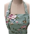 thumbnail image 5 of Mucalis Green Floral Apron for Women with 2 Pockets Bib Apron Adjustable Apron for Kitchen Cooking Baking Gardening, 5 of 5