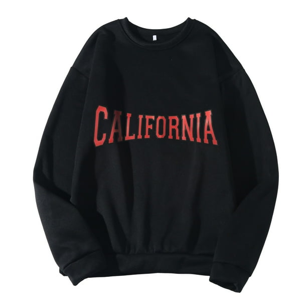 Gibobby Sudaderas sin gorro hombre Sudadera de Cuello Redondo, Las Mejores Sudaderas para Hombre(Negro,CH)