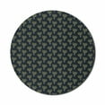 thumbnail image 1 of Exotic Mouse Pad for Computers, Palm Tree Silhouettes Ornamental Island Botany, Round Non-Slip Thick Rubber Modern Gaming Mousepad, 8" Round, Charcoal Grey Khaki, by Ambesonne, 1 of 2