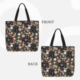 thumbnail image 2 of Balery Floral Insects Bolsa de Mano para Mujeres con Cremallera, Bolsa de Gimnasio con Compartimentos, Bolsa para Laptop, Bolsa para Trabajo, 2 of 7