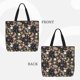 thumbnail image 2 of Balery Floral Insects Bolsa de Mano para Mujeres con Cremallera, Bolsa de Gimnasio con Compartimentos, Bolsa para Laptop, Bolsa para Trabajo, 2 of 7