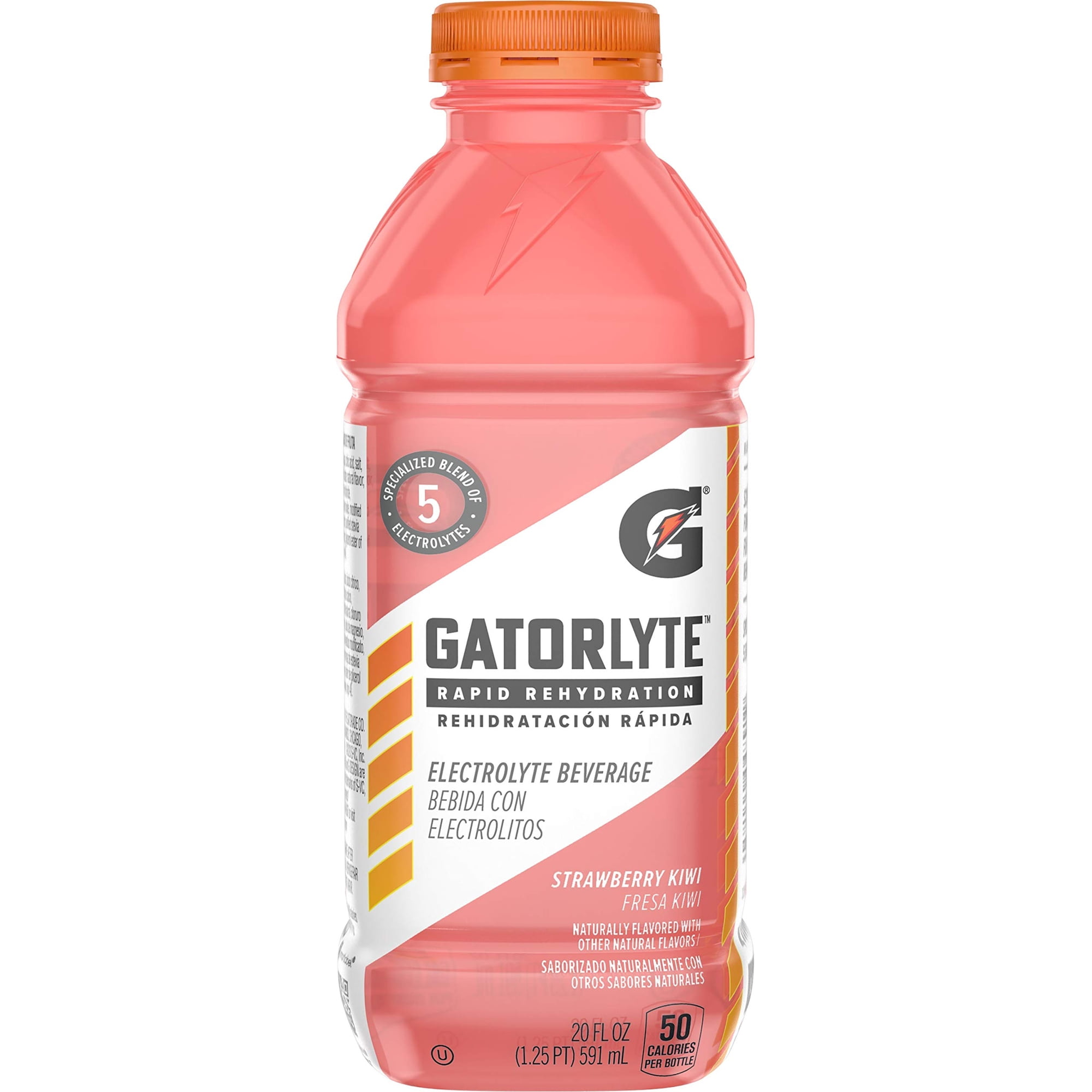 Gatorlyte Rapid Rehydration Electrolyte Beverage Kiwi Strawberry, 20 Oz Bottle - Pack of 2