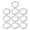 Silver, variant on Djunllk 5Pcs Metal Spring O Rings Trigger Clip Keychain, Round Carabiner Clip Keyrings Snap Hook Buckle for Pencil Pouch, Bags, Purse, Chain Rings Clip Replacement DIY Crafts (Sliver)