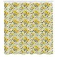 thumbnail image 3 of Ambesonne Floral Shower Curtain, Blooming Petals Snowy Scene, 69"Wx84"L, Multicolor, 3 of 3