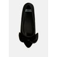 thumbnail image 4 of Pothos Luxurious Velvet Bow Ballerinas, 4 of 9