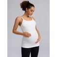 thumbnail image 6 of ANFERRY Maternity Tank Tops with Built in Bra Women Seamless Ribbed Camisole Scoop Neck Adjustable Straps Pregnancy Workout Top, 6 of 10