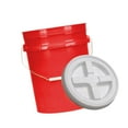 thumbnail image 1 of Cubo apilable a prueba de fugas, portátil, multifunción, 20 l, contenedor de almacenamiento de alimentos con tapa para lavado de coche, camping, uso Rojo, 1 of 10