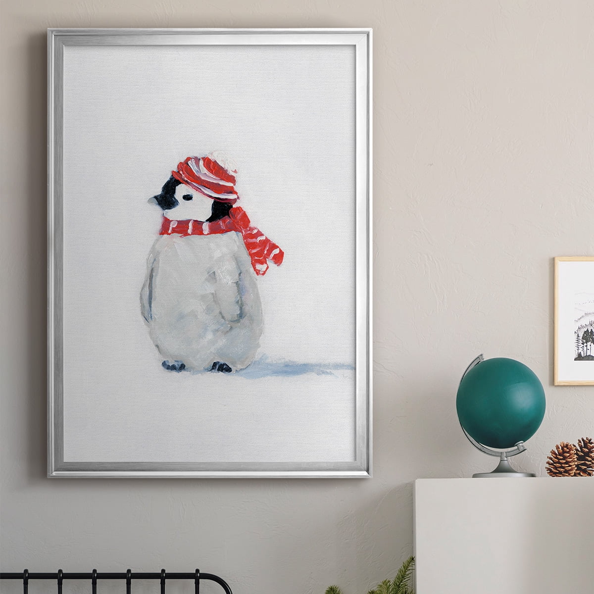 Penguin Play II Premium Classic Framed Print - Ready to Hang