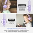 thumbnail image 2 of MEE audio KidJamz Wired Headphones w/ 3.5mm Plug, Safe Listening Kids Headset for School (Lavender), 2 of 10