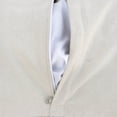 thumbnail image 5 of 16" X 24" Ivory Faux Leather Zippered Pillow, 5 of 10