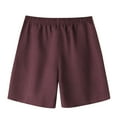 thumbnail image 4 of Mens Shorts, Men Casual Solid Summer with Pockets Drawstring Middle Waist Sport Short Pants, 4 of 5