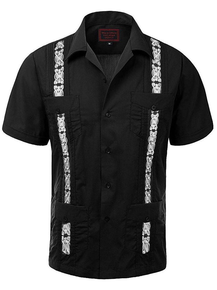 mens black and white dress shirt