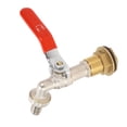 thumbnail image 3 of Válvula de Agua de Barril de Lluvia Ticfox de Latón, Válvula de Bola Giratoria, Conector de Manguera 1/2 pulg, 3 of 14