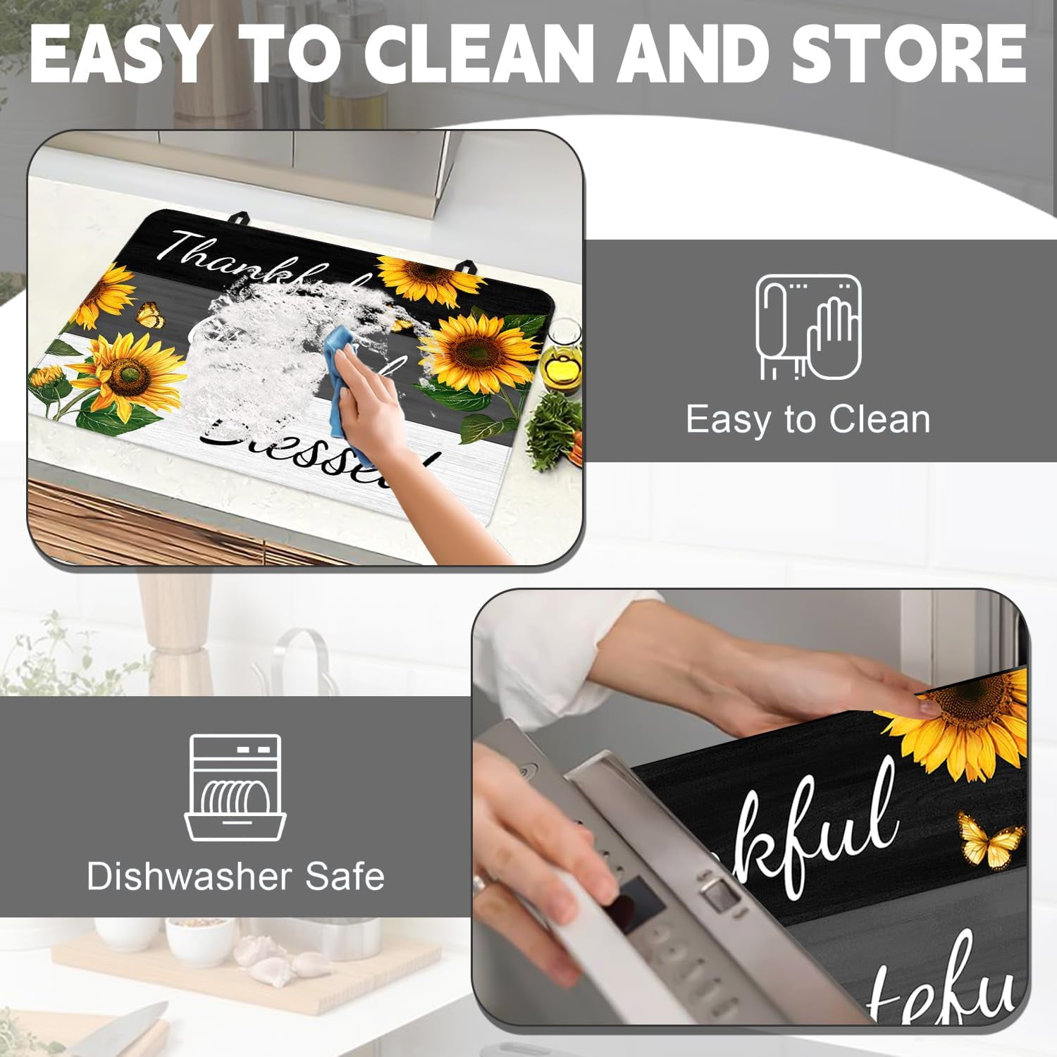 Stove Top Cover for Electric Stove 28 "x 20 ", Sunflower Heat Resistant Glass Top Stove Cover Protector, Glass Cooktop Covers, Kitchen Flat Electric Stove Top Covers