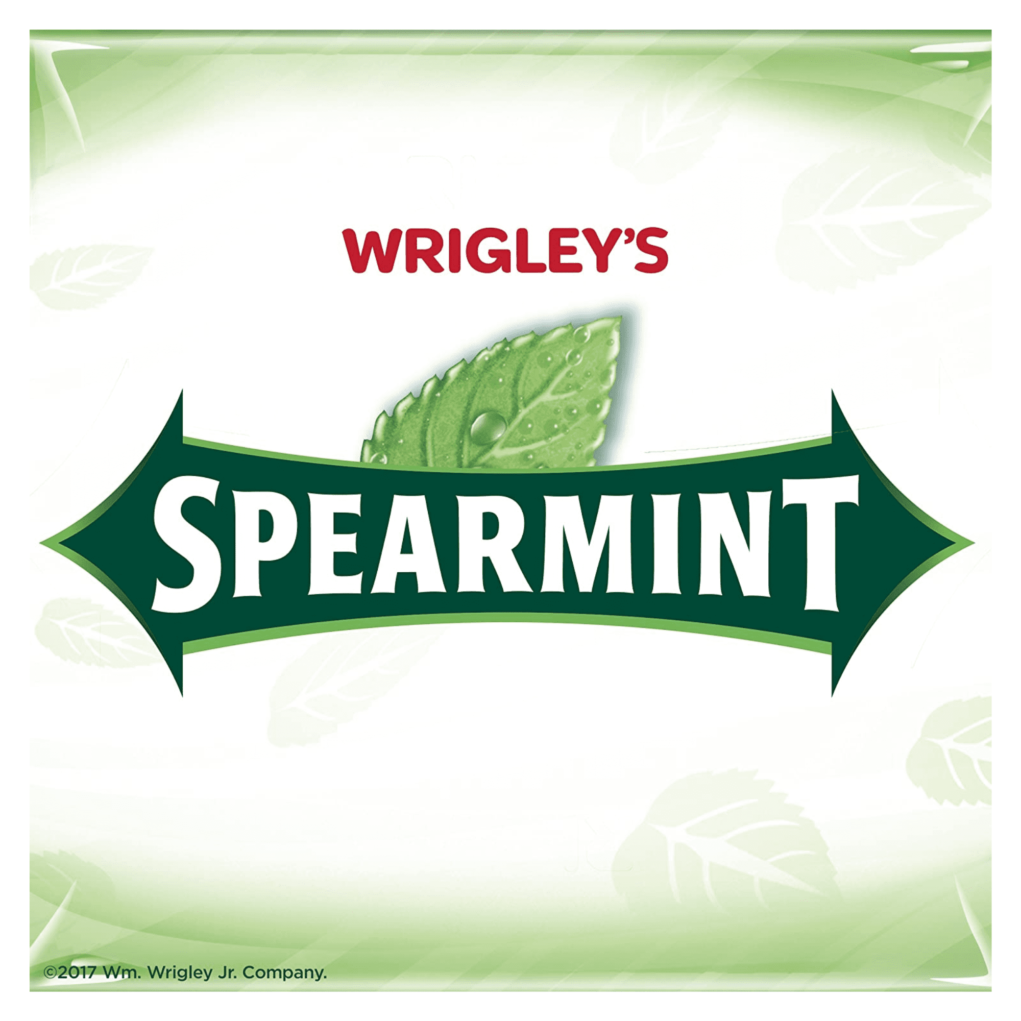 Wrigley Slim Pack Spearmint Chewing Gum 15Pcs Ea. Pack (20 Pack Double Up)