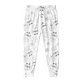thumbnail image 5 of IVEYRTF Kids Printed Long Sleeve Homewear Set Top and Pants Fall Winter Soft Casual 2 Piece Comfortable Outfit(White#1,7 Years), 5 of 6