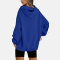 thumbnail image 3 of UPPADA Womens Oversized Hoodies Loose Fit Casual Sweatshirts Trendy Spring Fall Outfits Pullover Tops Lady Fashion Street Wear Tops Womens Oversized Pullover Hoodies Blue,M, 3 of 7