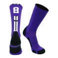 thumbnail image 2 of Purple/White Player Id Crew Number Socks (#85, Medium), 2 of 2