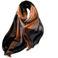 thumbnail image 3 of Mens Winter Warm Long Soft Scarf Plaid Tassel Scarf for Men Soft Classic Scarves，Women's Fashionable Soft Friendly Scarf Warm Thick Wool Scarf, 3 of 4