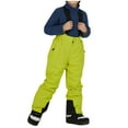 thumbnail image 3 of Kids Snow Pants Insulated Snow Overalls Warm Pants for Boys Girls Snow Suit for Kids Girls Snow Pants, 3 of 4