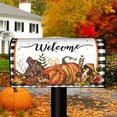 thumbnail image 6 of Fall Mailbox Covers Magnetic Pumpkin Outdoor Decorations Welcome Mailbox Wraps Floral Post Letter Box Cover Garden Decor Standard Size 18" X 21", 6 of 6