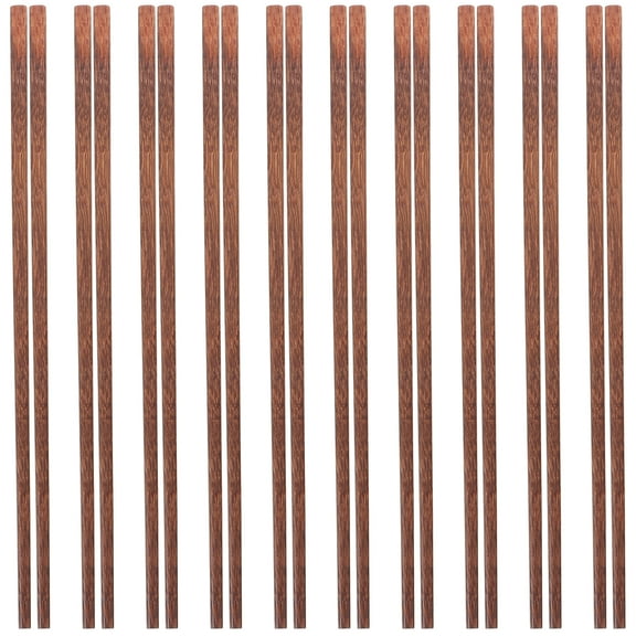 10 Pairs Reusable Chopsticks Dishwasher Safe Chopsticks Long Chopsticks Wooden Chopsticks Chinese Chopsticks for Hot Pot