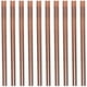 thumbnail image 1 of 10 pares de palillos reutilizables, aptos para lavavajillas, largos, de madera, chinos para ollas calientes., 1 of 8