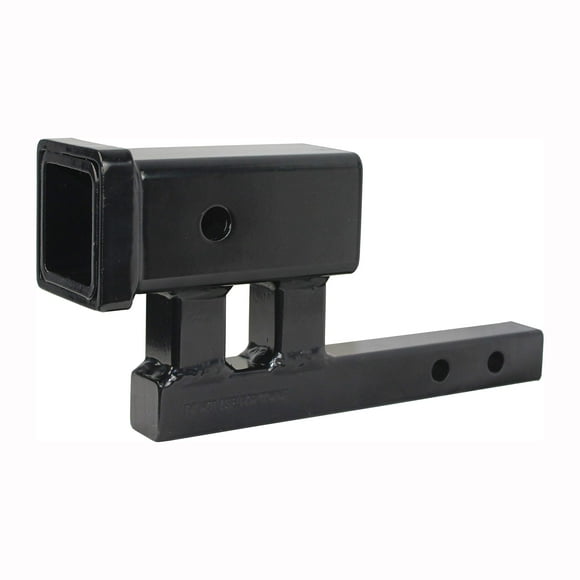 MaxxHaul 80875 Trailer Hitch Extender Adapter, 2"" Receiver, 4 inch Rise/Drop, 1-1/4 inch Solid Shank, 9"" to 10-1/4"" Extension