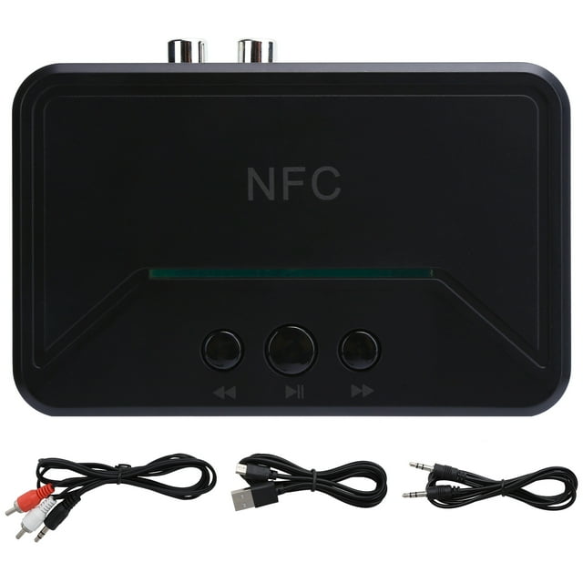 NFC Bluetooth Receiver,Desktop 3.5mm AUX Bluetooth Wireless Audio Adapter Bluetooth Receiver Meticulously Designed