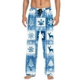 thumbnail image 3 of Xcmzpl Mens Christmas Pajamas Plaid Sleep Pants Xmas Party Sleepwear Elastic Waist Loose Fit Bottoms Soft Pj Pants for Men, 3 of 10