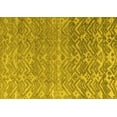 thumbnail image 1 of Ahgly Company Machine Washable Indoor Rectangle Abstract Yellow Modern Area Rugs, 3' x 5', 1 of 4