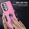 thumbnail image 6 of SaniMore for Samsung Galaxy A53 5G 6.5" 2022 Case, Magnetic Car Mount 360° Rotating Kickstand Heavy Duty Protective Shock-resistant Hybird Cover [Rugged PC Back & TPU Bumper] For Galaxy A53 5G, Pink, 6 of 10