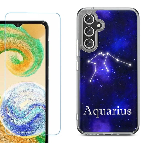Phone Case for Samsung Galaxy S26 5G, with Screen Protector, by OneToughShield - Aquarius