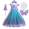 thumbnail image 2 of Disfraz de sirena para niñas, regalo de cumpleaños para niños, vestido de princesa, Purim, vacaciones, Ariel, ropa de fiesta para carnaval, 3-10T Fivean unisex, 2 of 2